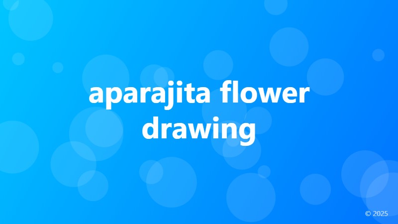 aparajita flower drawing