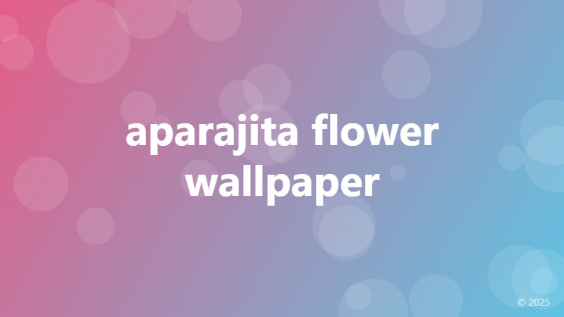 aparajita flower wallpaper