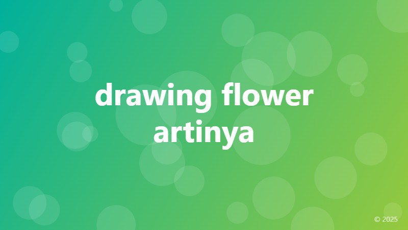 drawing flower artinya