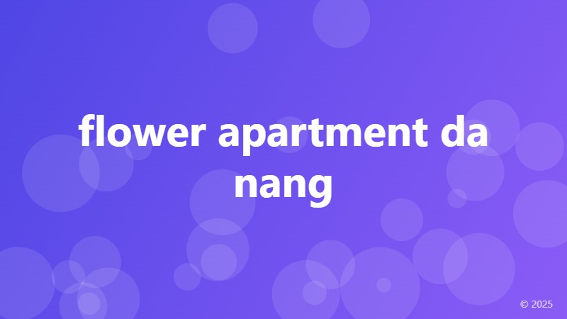 flower apartment da nang