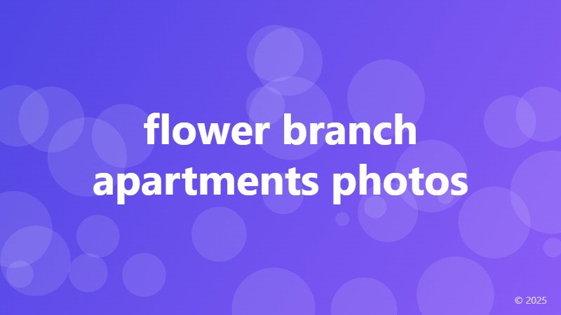 flower branch apartments photos