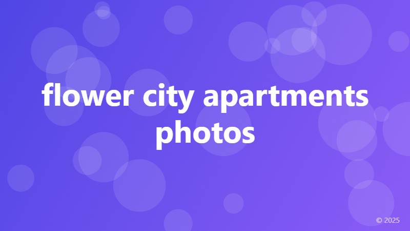 flower city apartments photos