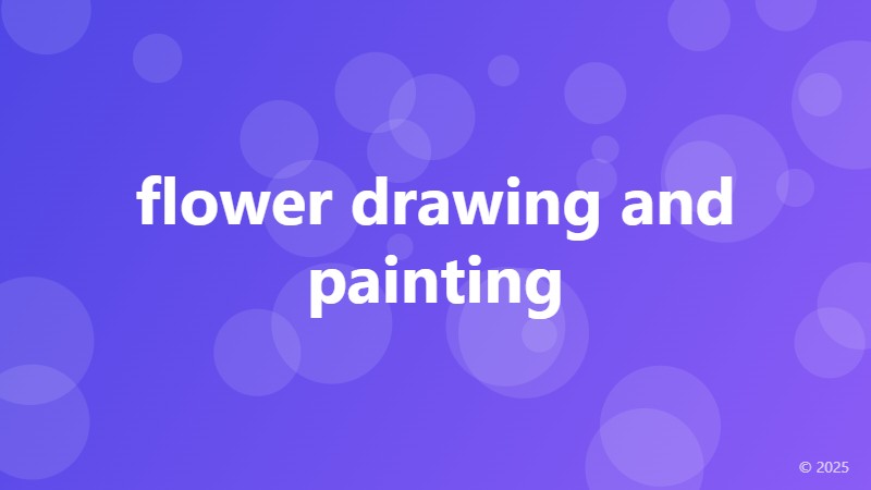 flower drawing and painting