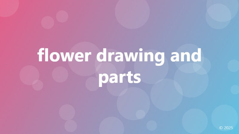 flower drawing and parts