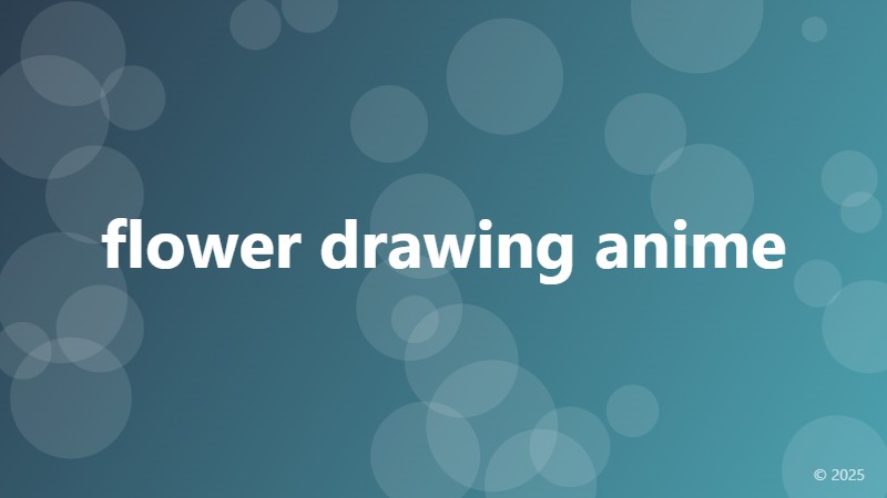 flower drawing anime
