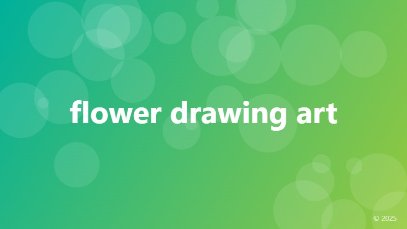 flower drawing art