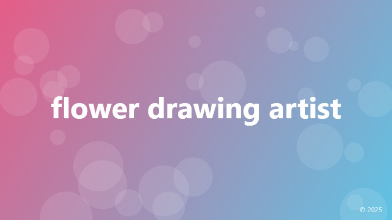 flower drawing artist