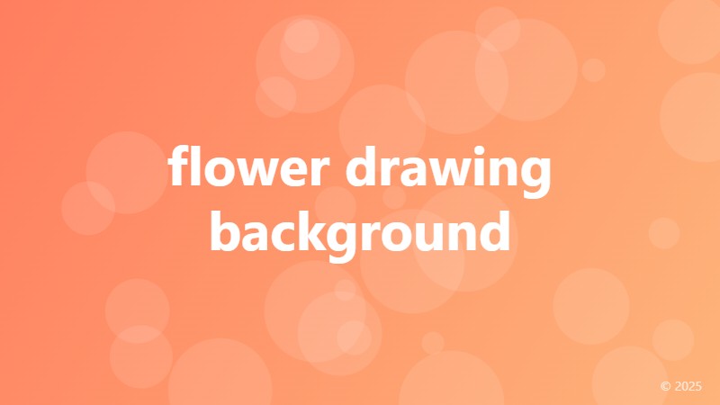 flower drawing background
