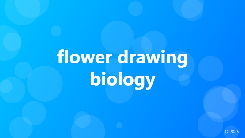 flower drawing biology