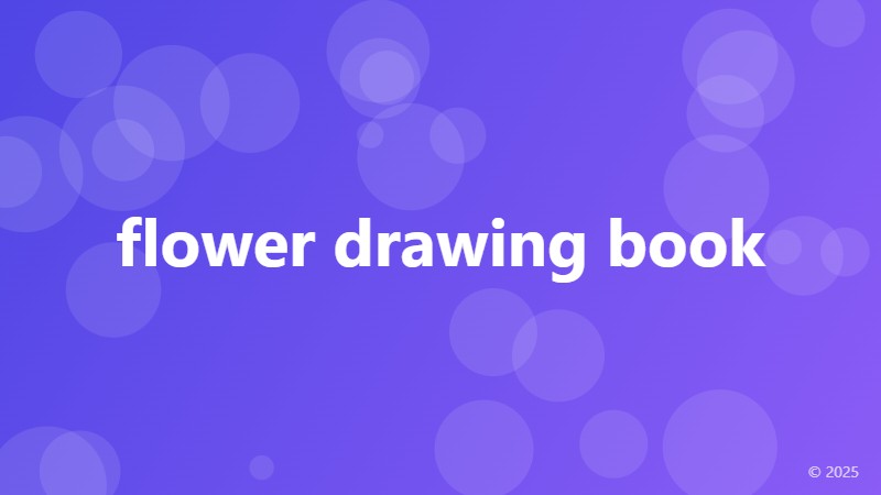 flower drawing book