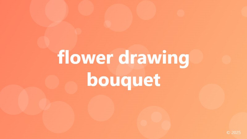 flower drawing bouquet