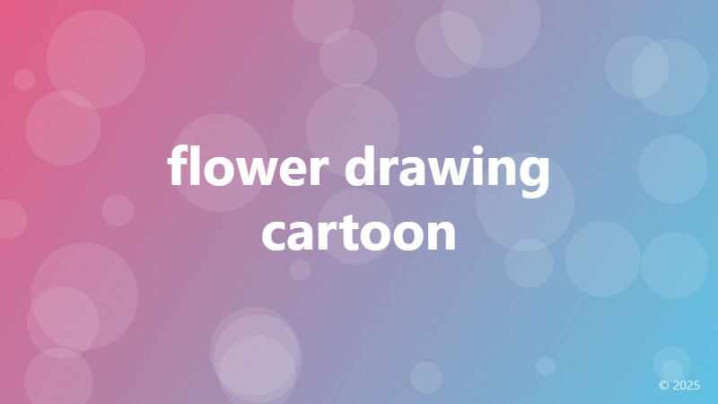 flower drawing cartoon