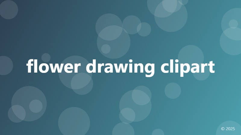 flower drawing clipart