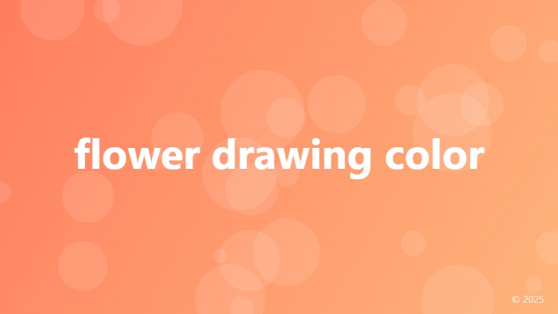 flower drawing color