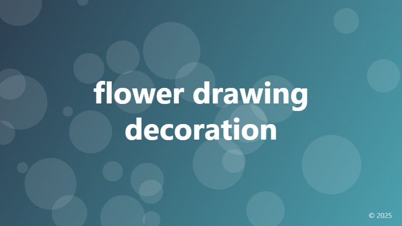 flower drawing decoration
