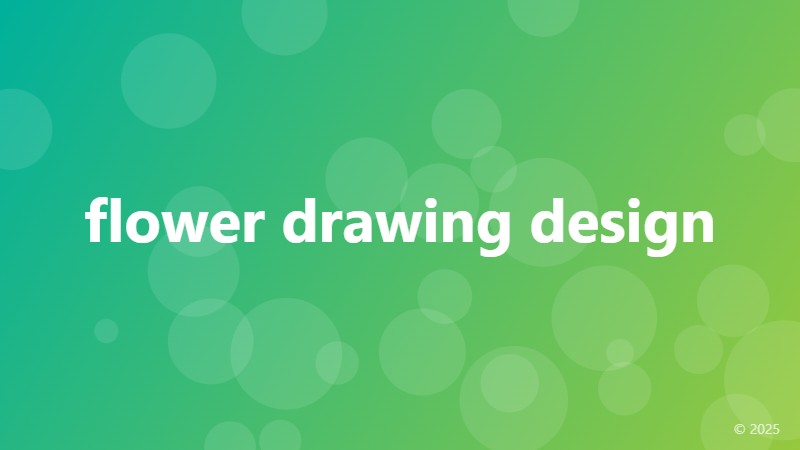flower drawing design
