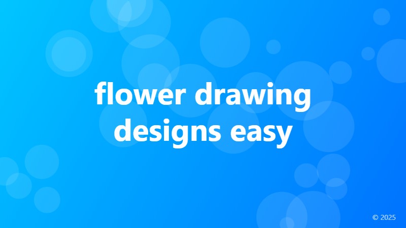 flower drawing designs easy