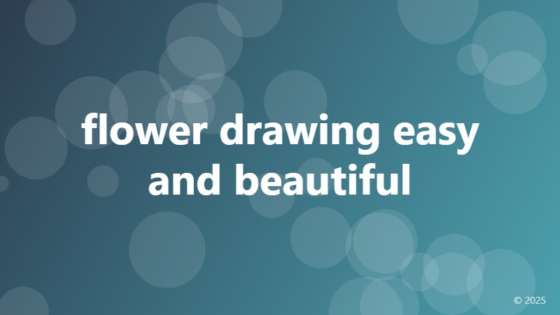 flower drawing easy and beautiful