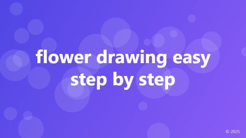flower drawing easy step by step