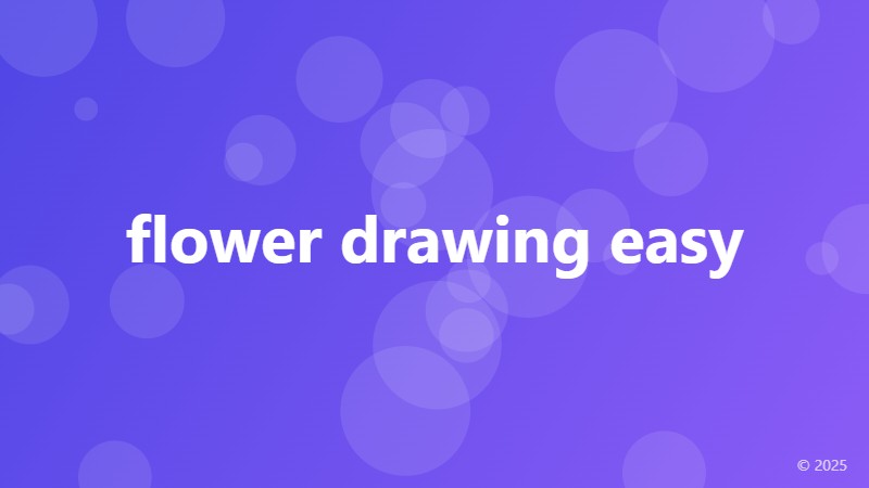 flower drawing easy