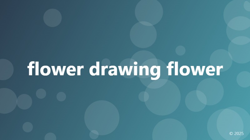 flower drawing flower