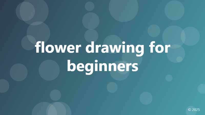 flower drawing for beginners