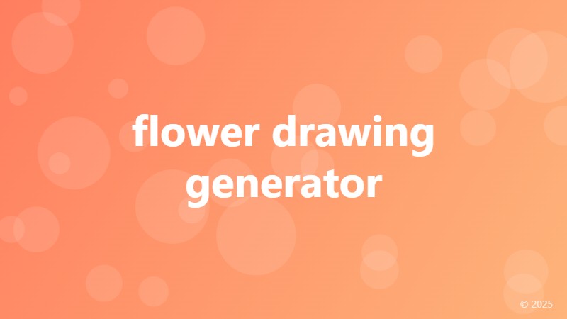 flower drawing generator