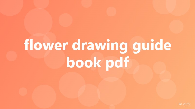flower drawing guide book pdf