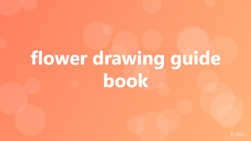 flower drawing guide book
