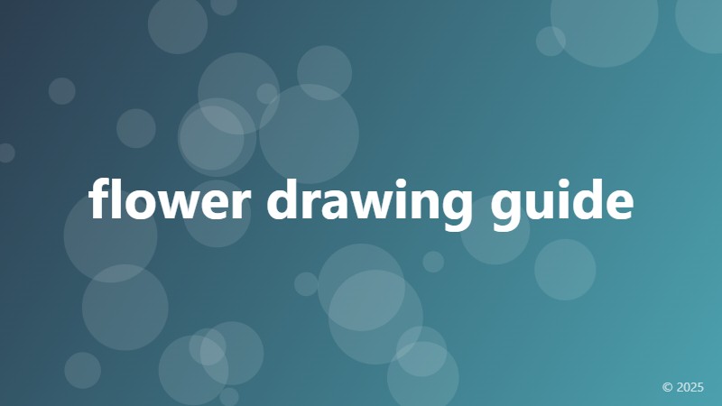 flower drawing guide