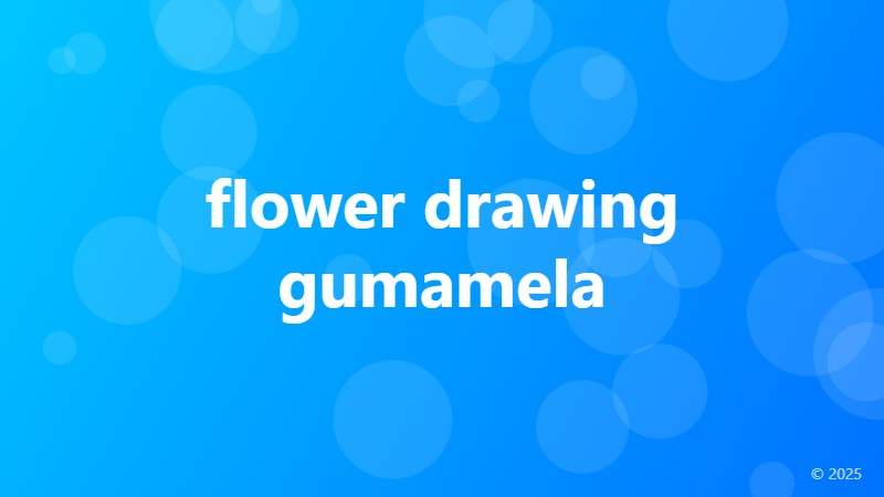 flower drawing gumamela