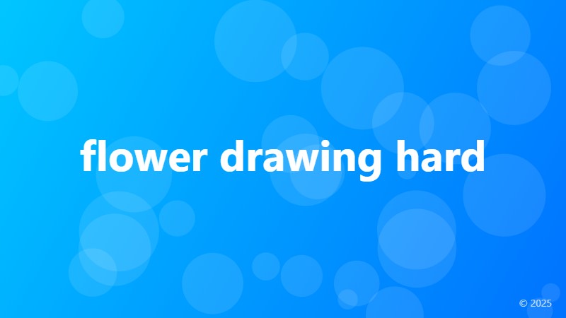 flower drawing hard