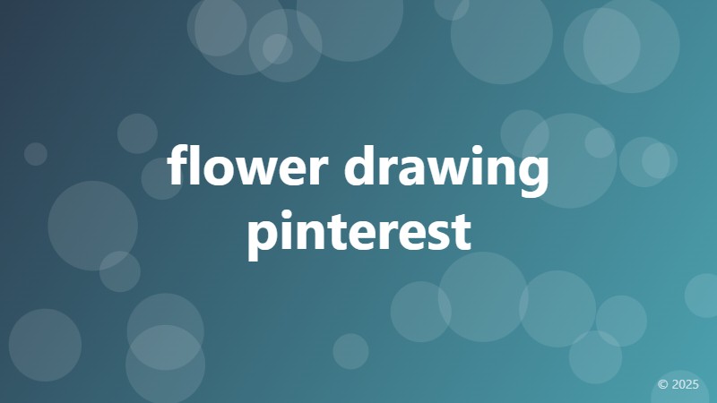 flower drawing pinterest