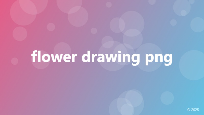 flower drawing png