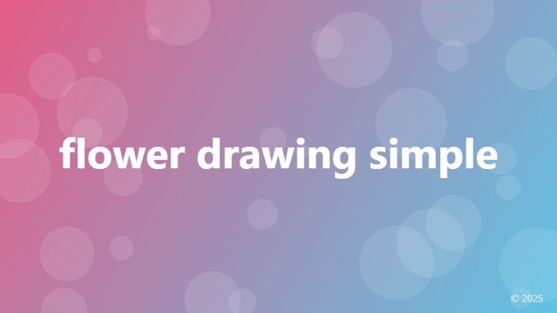 flower drawing simple