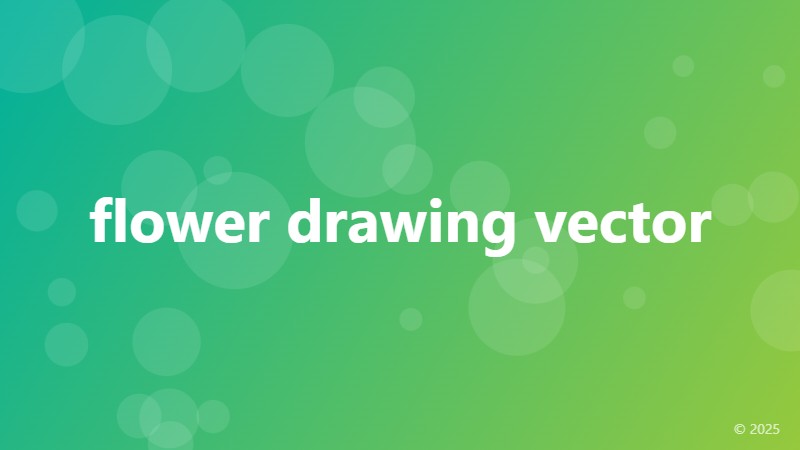 flower drawing vector
