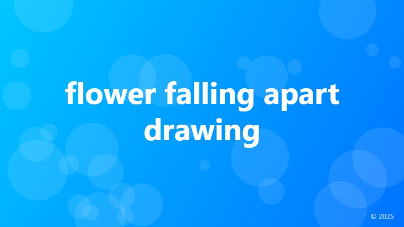 flower falling apart drawing