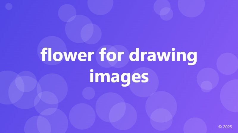 flower for drawing images