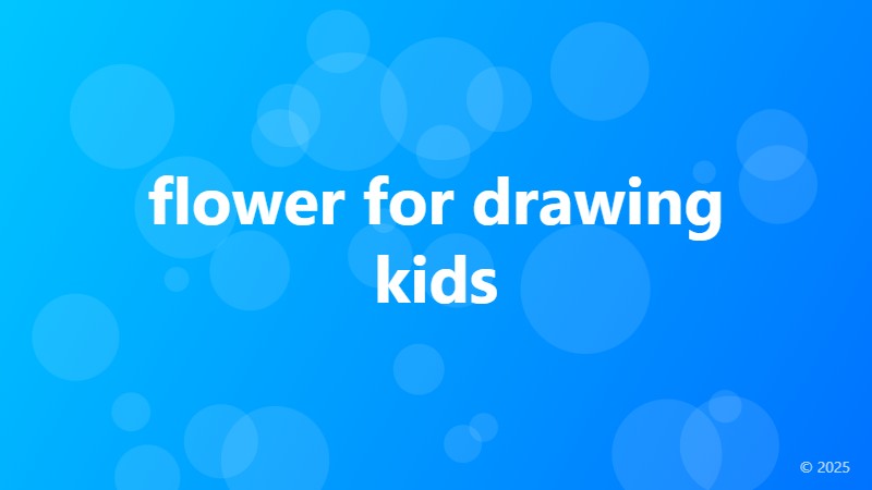 flower for drawing kids