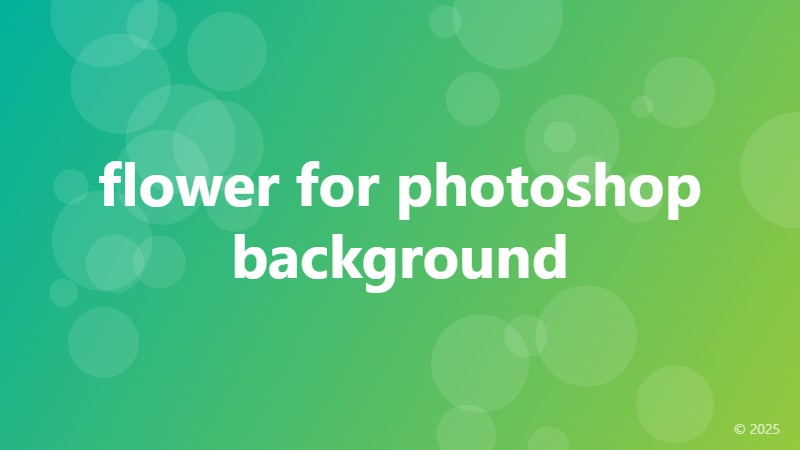 flower for photoshop background