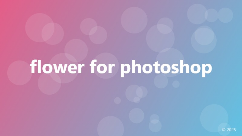 flower for photoshop