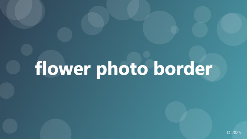 flower photo border
