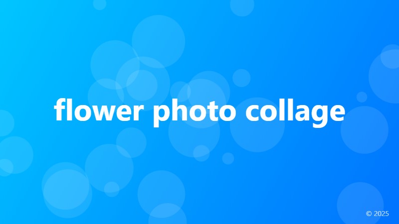 flower photo collage