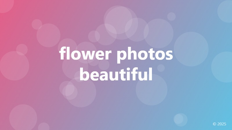 flower photos beautiful