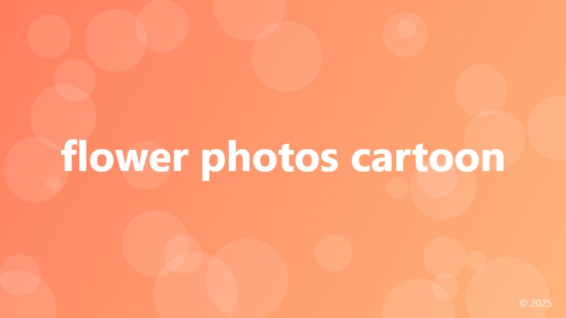 flower photos cartoon