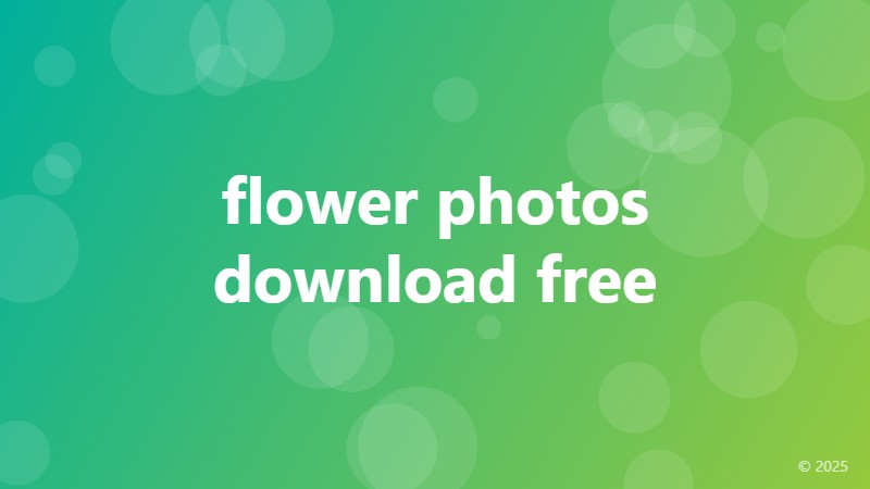 flower photos download free