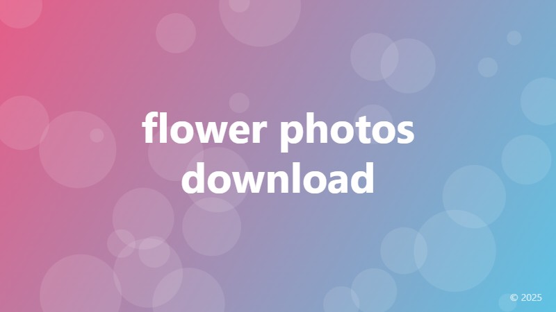 flower photos download