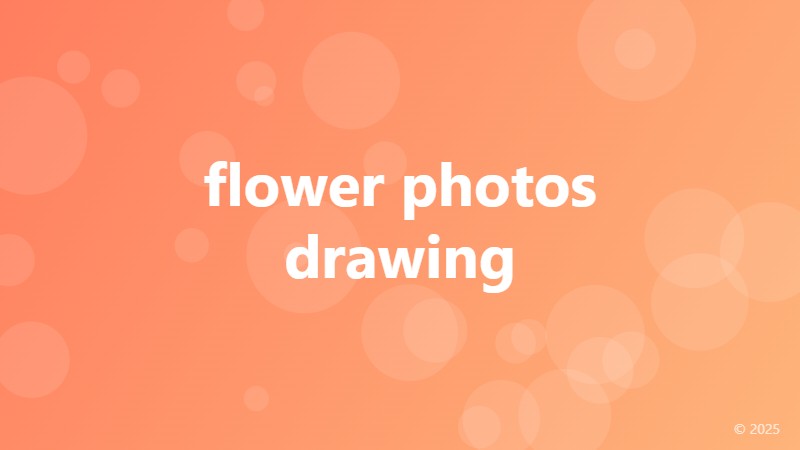 flower photos drawing