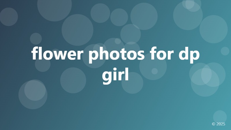 flower photos for dp girl