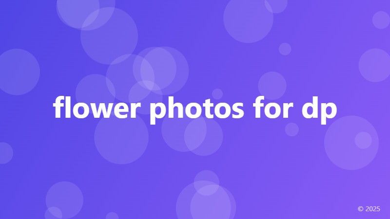 flower photos for dp